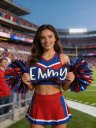 Custom Cheer Stick Sign With Pom Poms Game Day Signs Sport Mom Sign